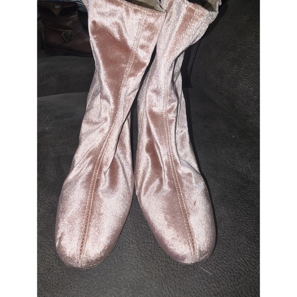 Free People Women Boots Velvet CECILE Ankle Boot Rose Pink EU41 - Picture 5 of 10
